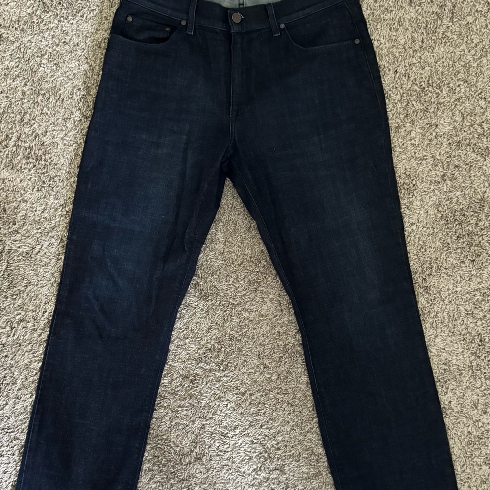 Dark Blue Straight Fit Jeans with Classic Style